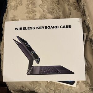 Magnetic Wireless Keyboard Case with Backlit Keys fits iPad 13 inch